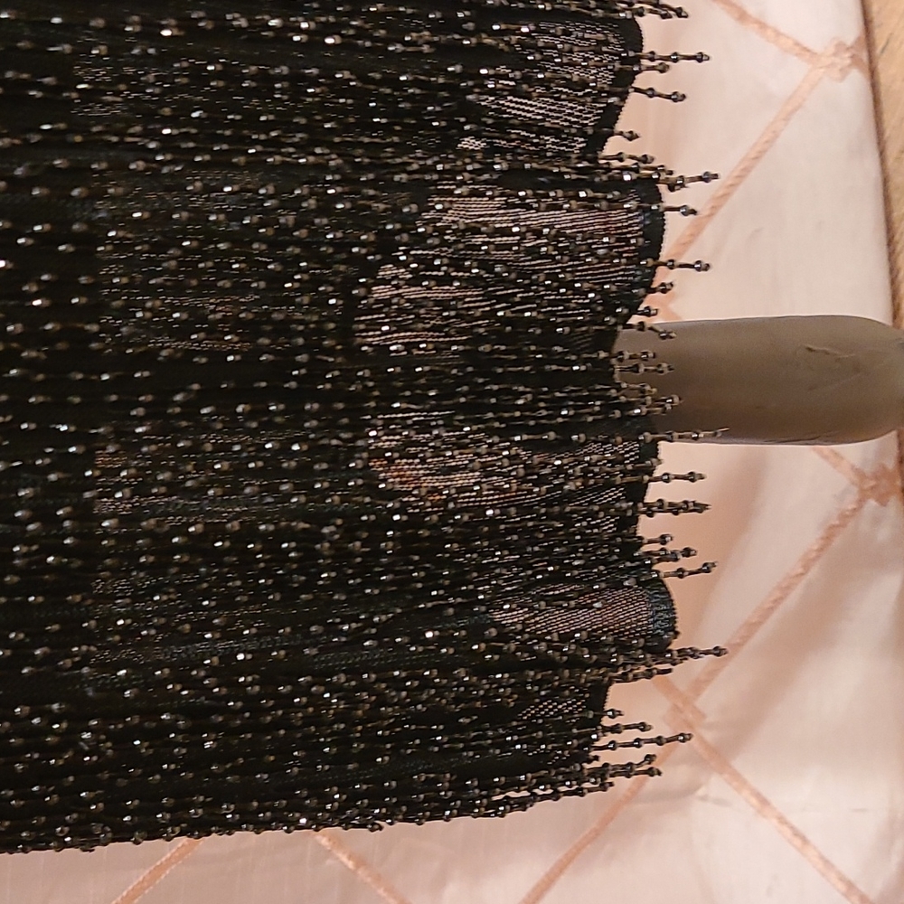 Moschino cheap and chic strapless dress/long skirt stretchy fabric with beading - Picture 5 of 8